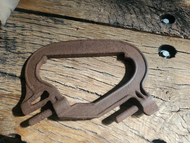 Vintage Antique Rusty Richards Wilcox Door Trolly Barn Door Roller Part 1881 6