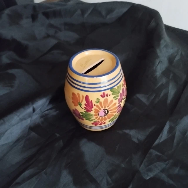 Ancienne Tirelire A Casser En Faience. Tonneau Malicorne
