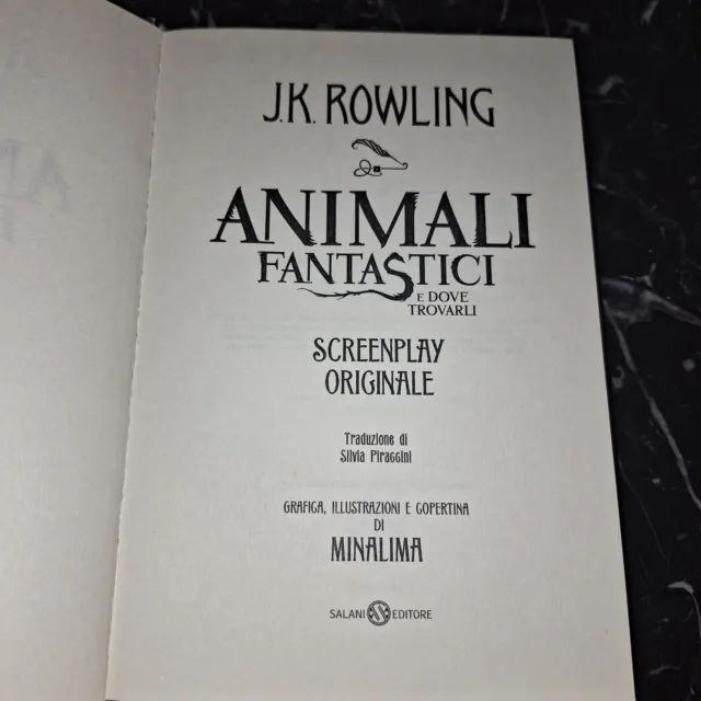 Animali Fantastici E Dove Trovarli  Di J.K. Rowling