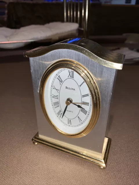 Vintage Bulova Desk Clock with alarm German Movement