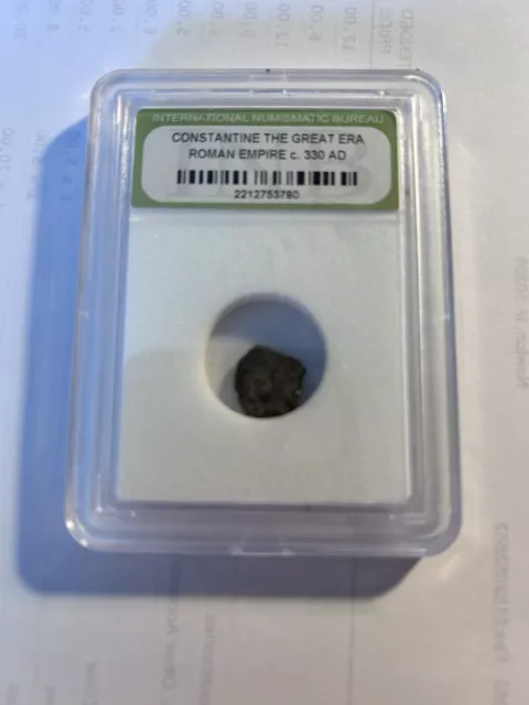 Roman Empire Slabbed Coin 330 A.D. Constantine The Great Era