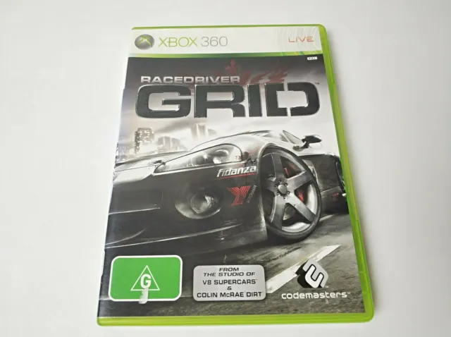 Mint Disc Xbox 360 Racedriver GRID  - Inc Manual