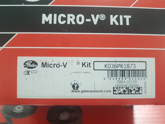 GATES Micro-V® K106PK1540 Jeu De Courroies Trapézoïdales à