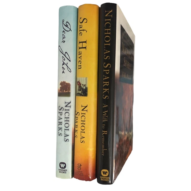 Nicholas Sparks | 3 Book Lot | Safe Haven, Walk To Remember | Dear John Nicholas Sparks | 3 Book Lot | Safe Haven, Walk To Remember | Dear John