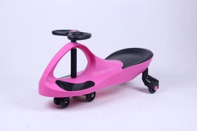 Vencier Pink Wiggle Swing Car Ride On Swivel Scooter Gyro Twist & Go Kids