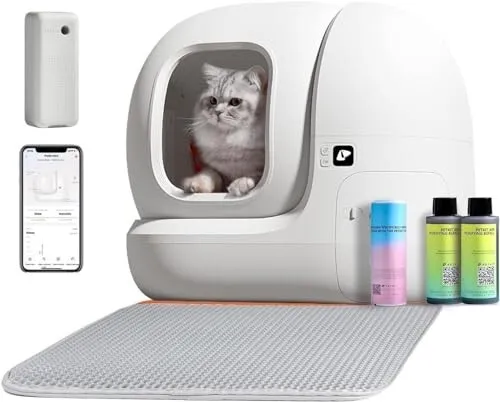 PETKIT Self Cleaning Cat Litter Box Bundle , PuraMax Box for Multiple Cats