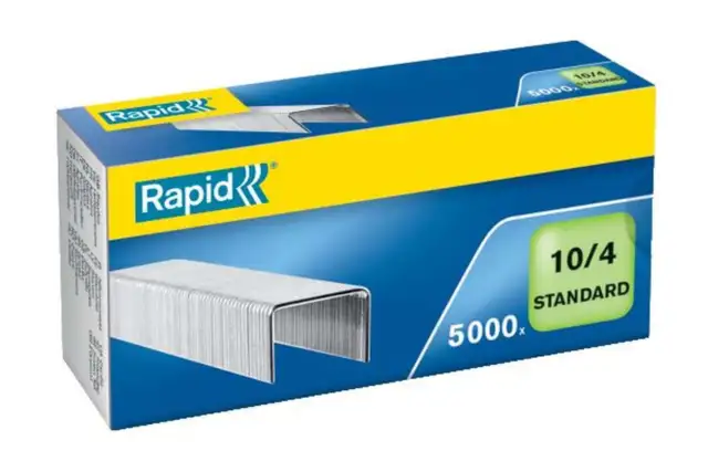 Rapid Heftklammern No. 10 Standard, verzinkt, 5.000 Stück