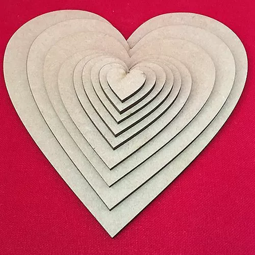 Craft Hearts Shapes  MDF Hearts, Craft Shape, Tags, Embellishments, Family Tree