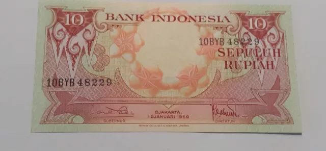 Indonesien, 10 Rupiah 1959, Unc.