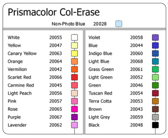 Prismacolor Col-Erase Erasable Colored Pencil, Non-Photo Blue, 1-Count  (20028)