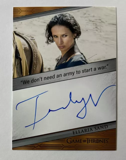 Game Of Thrones Art & Images Indira Varma as Elaria Sand Autograph Quotable Auto