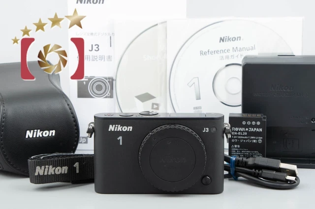 Very Good!! Nikon 1 J3 Black 14.2 MP Digital Camera Body