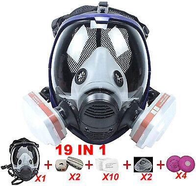 Facepiece Reusable Respirator Full Face Gas Mask For Painting Spraying 6800 6000