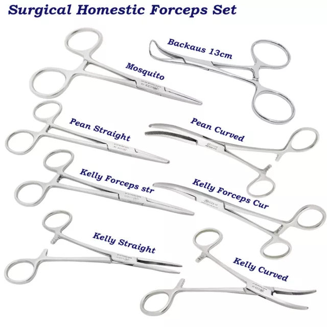 Surgical Hemostatic Clamp Forceps, Mosquito,Kelly,Pean Locking Forceps Hemostats