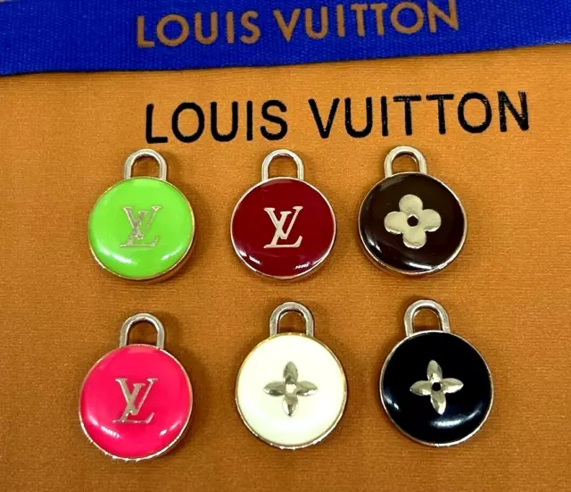 Lot 6 Vintage LV Gold Classic Metal Buttons 17mm 0,67 inch Louis Vuitton &  LABEL