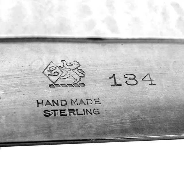LARGE HAMMERED NAPKIN Ring Lebolt Sterling Mono M $148.75 - PicClick