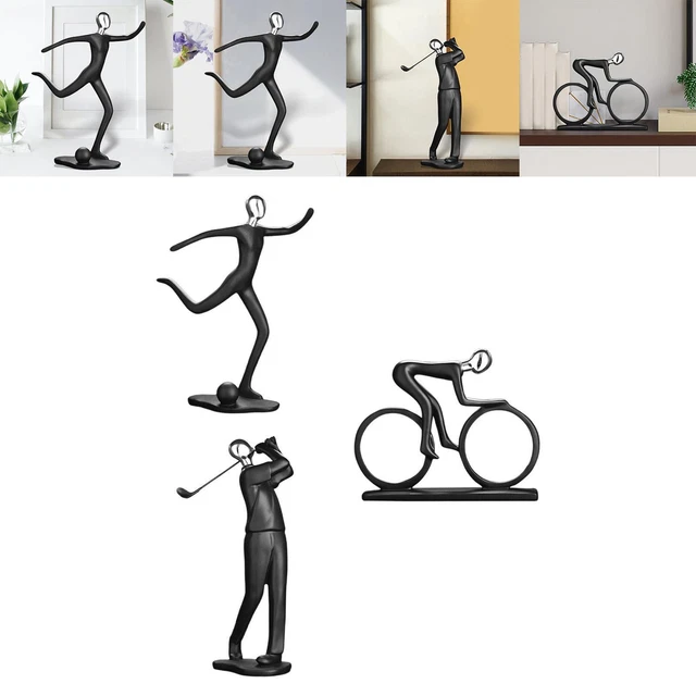 Céramique Sportif Statue Décorative Sculpture Humaine Esthétique Affichage