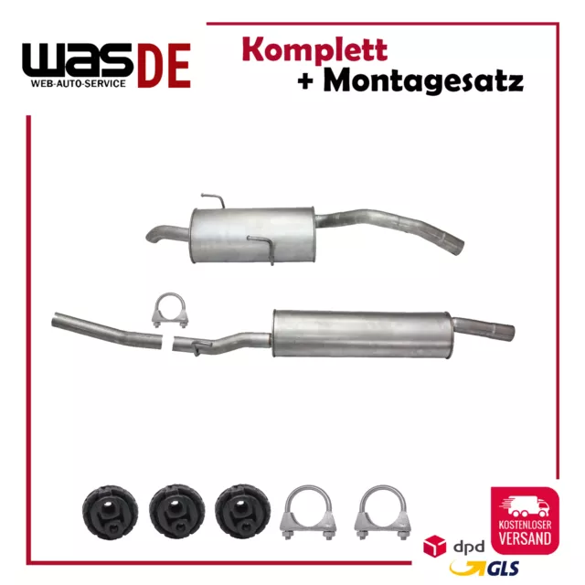 Auspuffanlage Auspuff ab Kat Citroen C8, Fiat Ulysse, Lancia Phedra, Peugeot 807