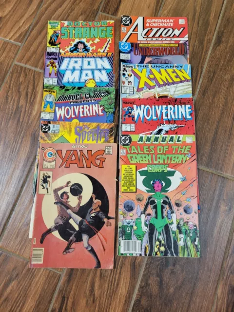 Vintage Comic Book Lot Of 10 Various (See Description) Marvel DC Lot K