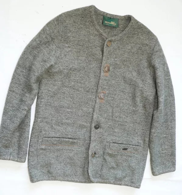SIGI SCHEIBER 100% WOLLE STRICK TIROLER TRACHTEN WALK JACKE FASCHING ca Gr. 52