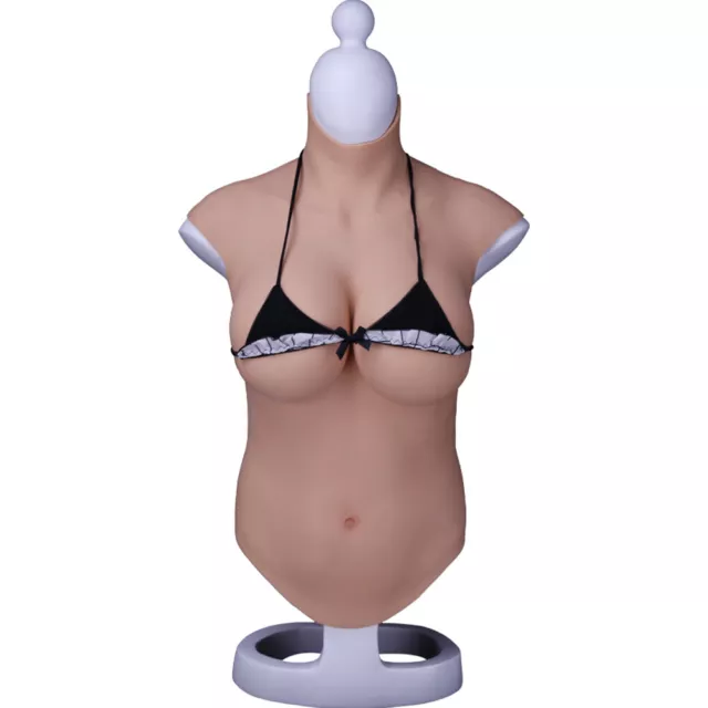 Dokier F Cup Oversize Half Body Silicone Crossdresser Breast Forms Breastplate