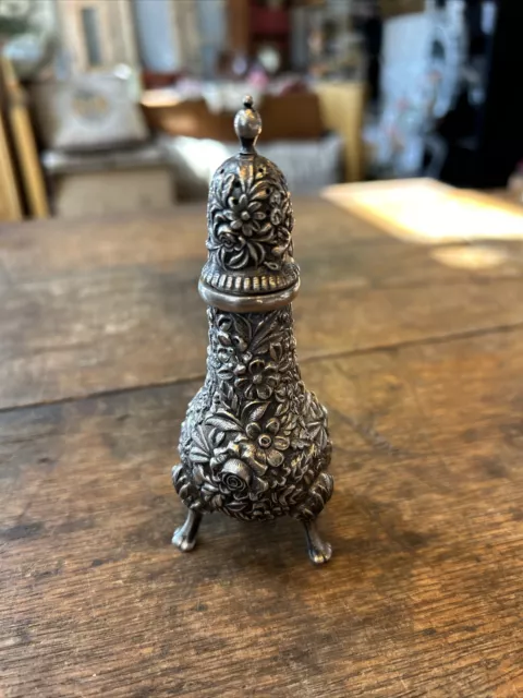 S Kirk And Son Repousse Sterling Silver Shaker