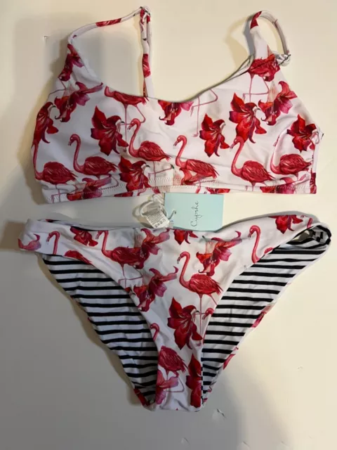 CUPSHE Women's Bikini Swimsuit Cutout Low Waist Two Piece Bathing