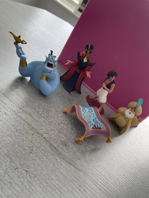 DISNEY ALADDIN FIGURES Lot of 6 Set Jasmine Jaffar Abu PVC Cake Toppers ...