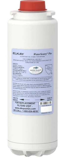 Elkay 51300C WaterSentry Plus Replacement Filter Factory Sealed