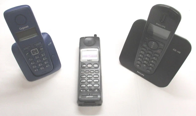 Batch Stock By 3 Phones Cordless, Gigaset nec Philips, Original, For Test