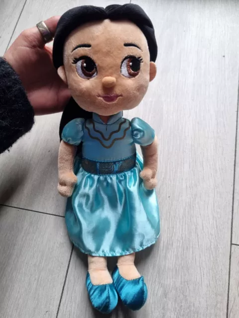 Disney Animators Collection Jasmine Soft Plush Toy Doll Retired From Aladdin