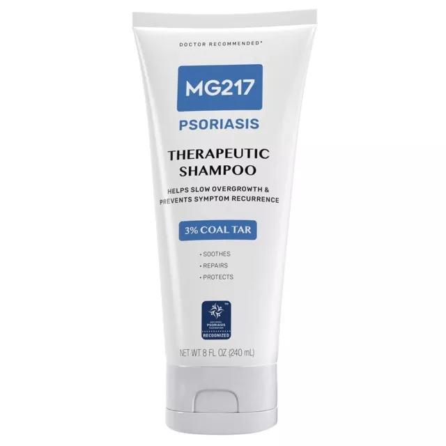 MG217 Psoriasis Dermatitis Dandruff Treatment Shampoo coal tar 3% 240ml