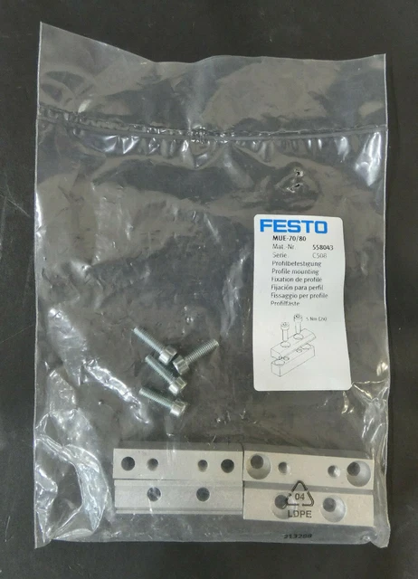 FESTO MUE-70/80 fissaggio profilo | 558043 | NUOVO in IMBALLO ORIGINALE