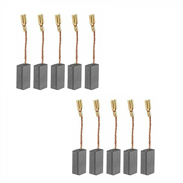 Lot De 8 Balais De Charbon Pour Meuleuse D'angle Bosch GWS 7100/7125 - Dimensions 6,5x8x14mm, Carbone Et Cuivre - 3