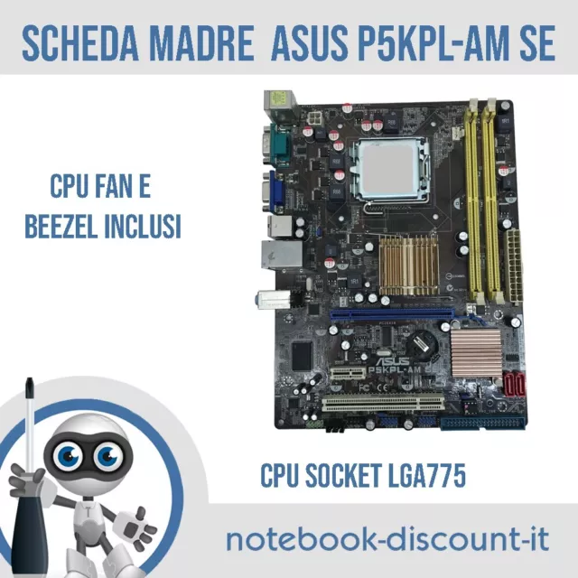 Scheda Madre ASUS P5KPL-AM SE  Motherboard CPU SOCKET LGA775  2x Slot RAM DDR2