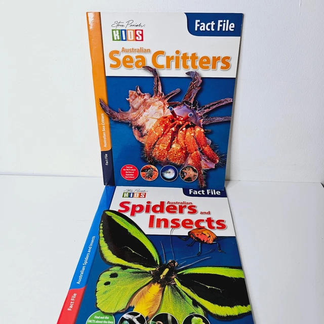 STEVE PARISH KIDS Fact File Australian Sea Critters Spiders and Insects ...