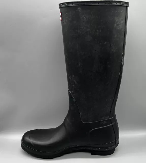 HUNTER WELLIES ORIGINAL Tall Black Wellington Boots Mens Uk 10 W23499 £ ...