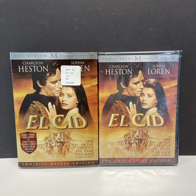 El Cid (DVD, 2008, 2-Disc Set, Deluxe Edition) Cardboard Sleeve New Sealed