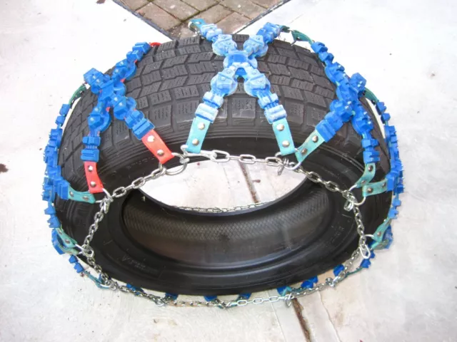 Wheel Tire Snow/Ice Chains with Carbide tipped spikes Made in Germany Wheel Tire Snow/Ice Chains with Carbide tipped spikes Made in Germany
