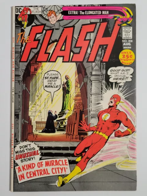 Flash #208 (F/Vf) 1971 Neal Adams Cover Art! Bronze Age Dc Comics