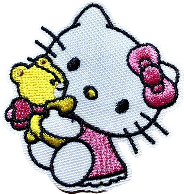 Sanrio Adhesive Patch - Hello Kitty & Teddy Tiny Chum, 2.5” - US SELLER