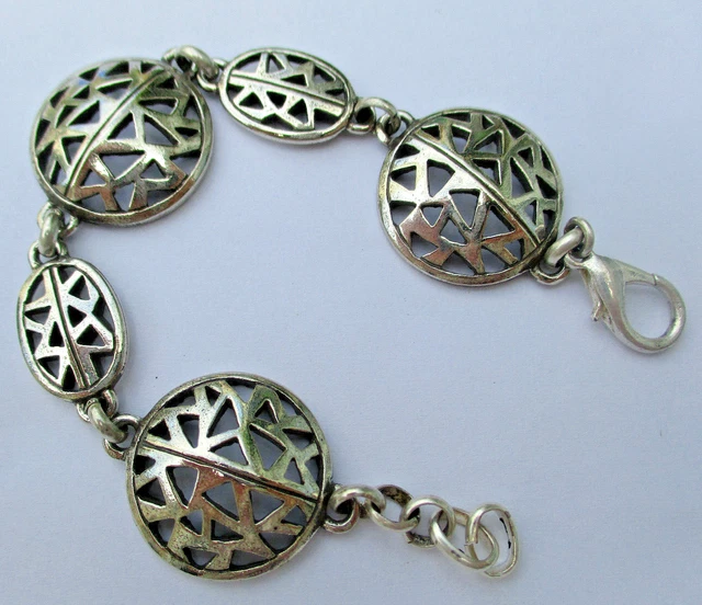 Bracelet Moderniste Vintage Attribué à Claude Momiron - Occasion, Maillechort