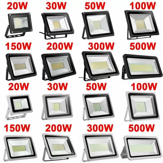 LED Fluter 10W 20W 30W 50W 100W 500W 800W 1000Watt Außen Strahler Scheinwerfer