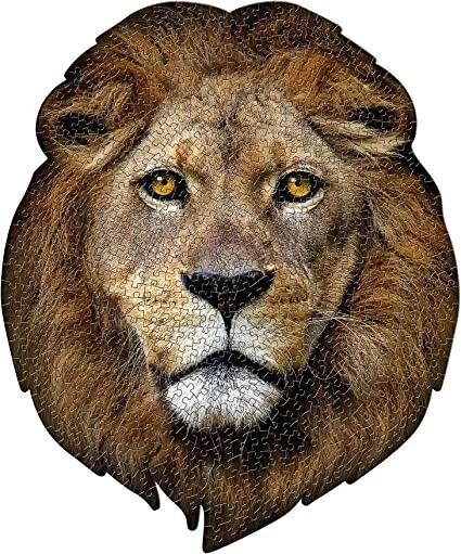 Madd Capp Puzzles - I AM Lion - 550 pieces - Animal Shaped Jigsaw Puzzle