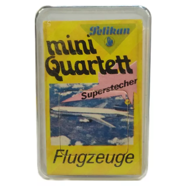 Pelikan - Mini Quartett - Flugzeuge - Kartenspiel - VOLLSTÄNDIG