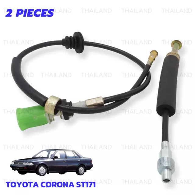 Set Speedometer Cable Speedo Fits Toyota Corona ST171 AT171 Sedan 1987 1992 3