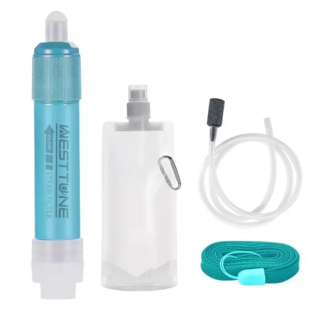 Paille d'eau Purificateur Filtration Eau Extérieur: Système Filtre Survie 3