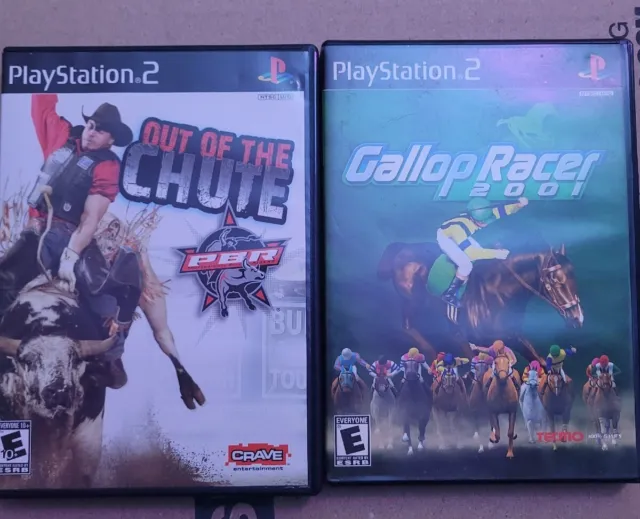 Gallop Racer 2001 (Playstation 2, PS2) Out Of The Chute PBR Rodeo