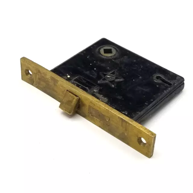 Vintage Interior Door Mortise Lock Salvage Hardware Skeleton Keyhole B202