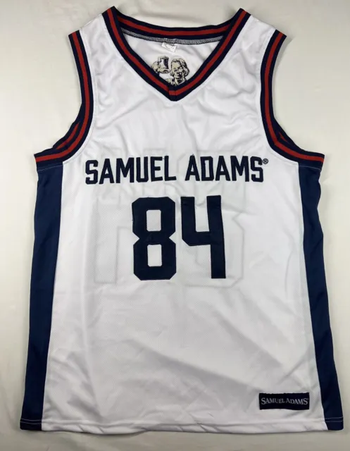 Samuel Adams Beer Basketball Jersey #84 Men's Size Medium EUC